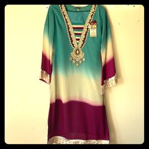 Tie Dyed Pakistani Dress